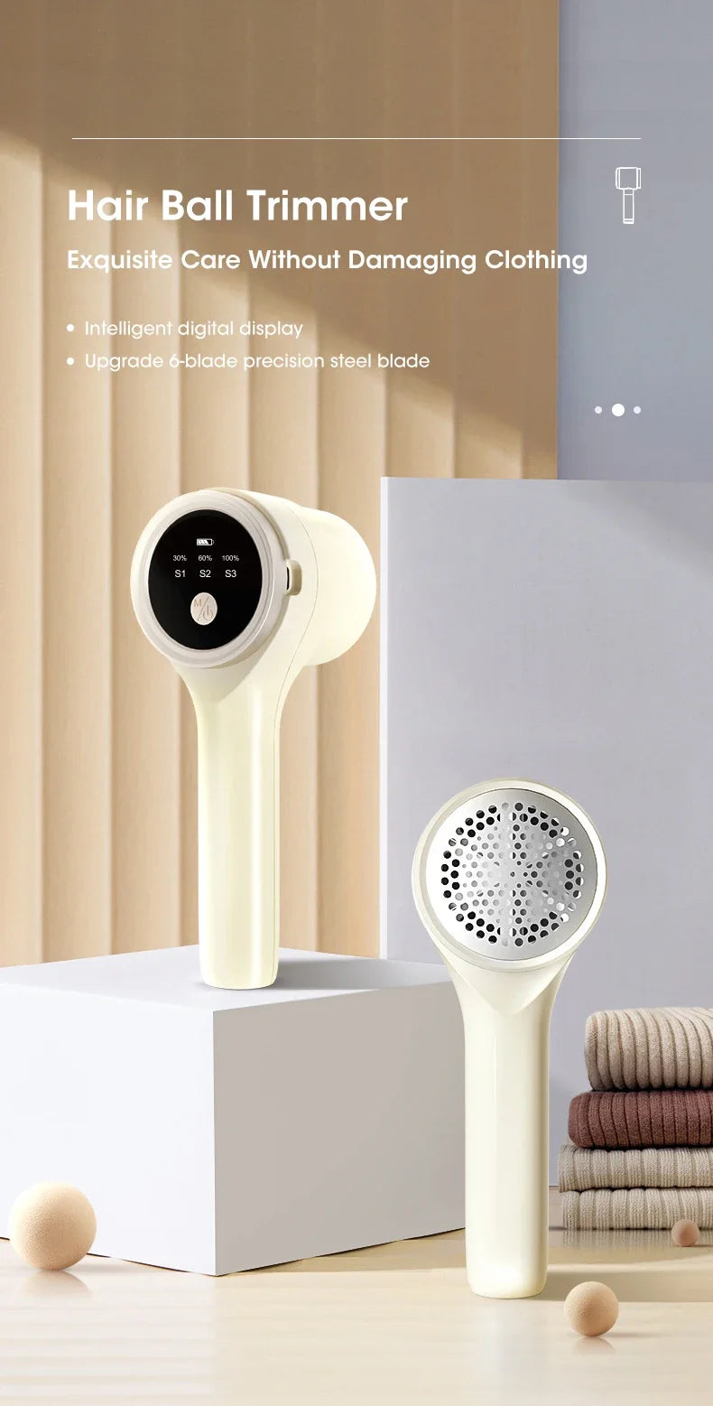 Lint Remover for Clothing Electric Pellet Fluff Remover Rechargeable Portable Fabric Hair Ball Shaver Removes Lint from Clothes