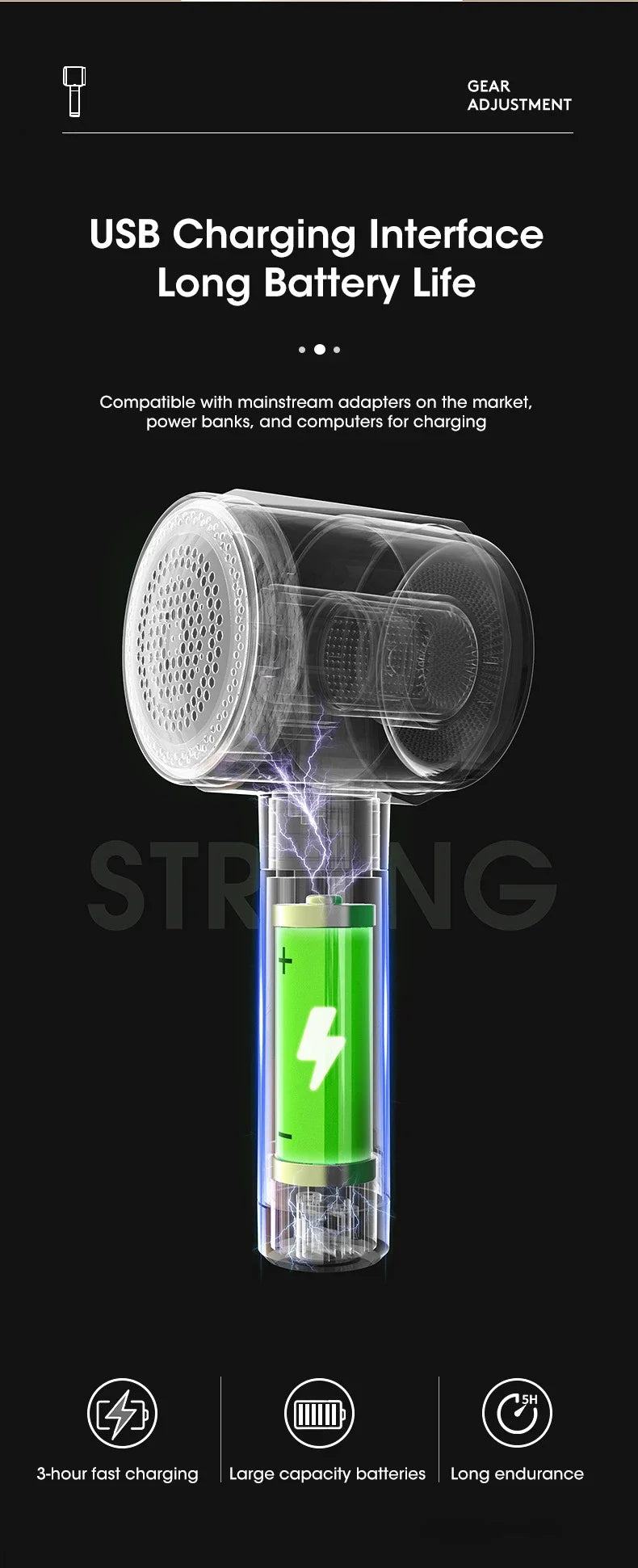 Lint Remover for Clothing Electric Pellet Fluff Remover Rechargeable Portable Fabric Hair Ball Shaver Removes Lint from Clothes